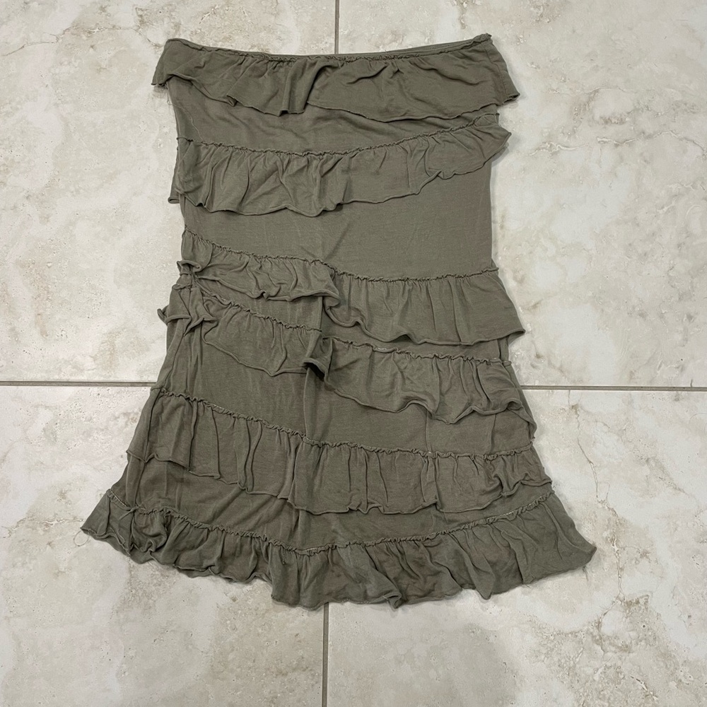 American Rag Ruffle Strapless Top - Picture 2 of 7